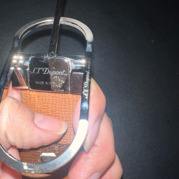 S.T. DuPont brown leather belt - Picture 3 of 10